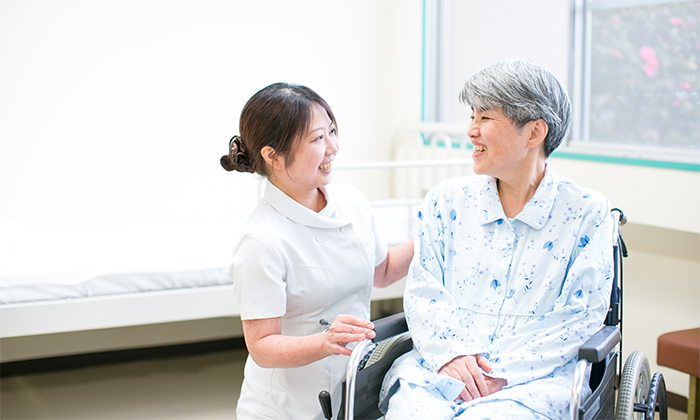 Photo: Nurse and patient