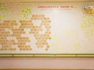 滋賀医科大学支援基金ご寄附者芳名板をリニューアルしました！