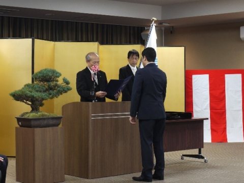 学位記授与の様子