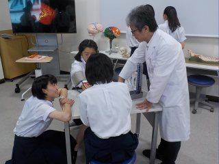 写真：メディカルミュージアム見学の様子