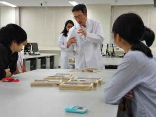 写真：見学の様子