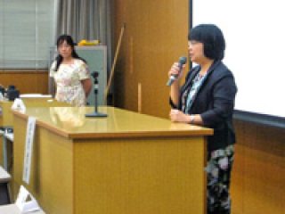 写真：桑田看護学科長による閉会挨拶