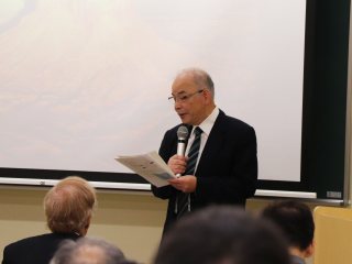 写真：学長の挨拶