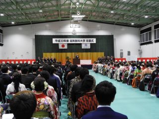 写真：卒業式の様子