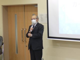 上本学長による開会挨拶