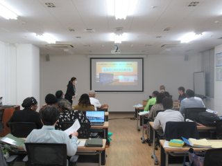 柳准教授による講義風景