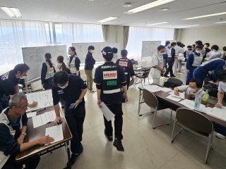 DMAT病院支援指揮所及び病院災害対策本部（市立敦賀病院）