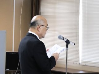 遠山理事による慰霊の辞