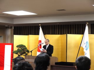 上本学長の告辞