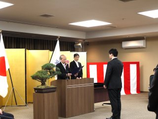 学位記授与の様子