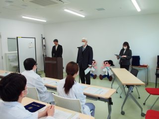 病院長からの祝辞