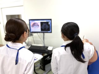母子診療科での見学の様子