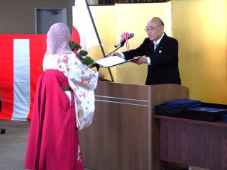 学位記授与の様子